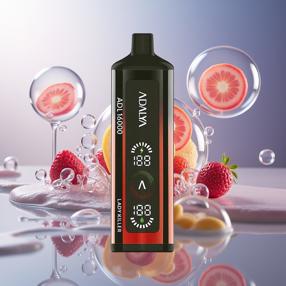 Adalya ADL 16000 PRO Puffs Dyspozycyjny Vape Lady Killer z Cyfrowym Ekranem