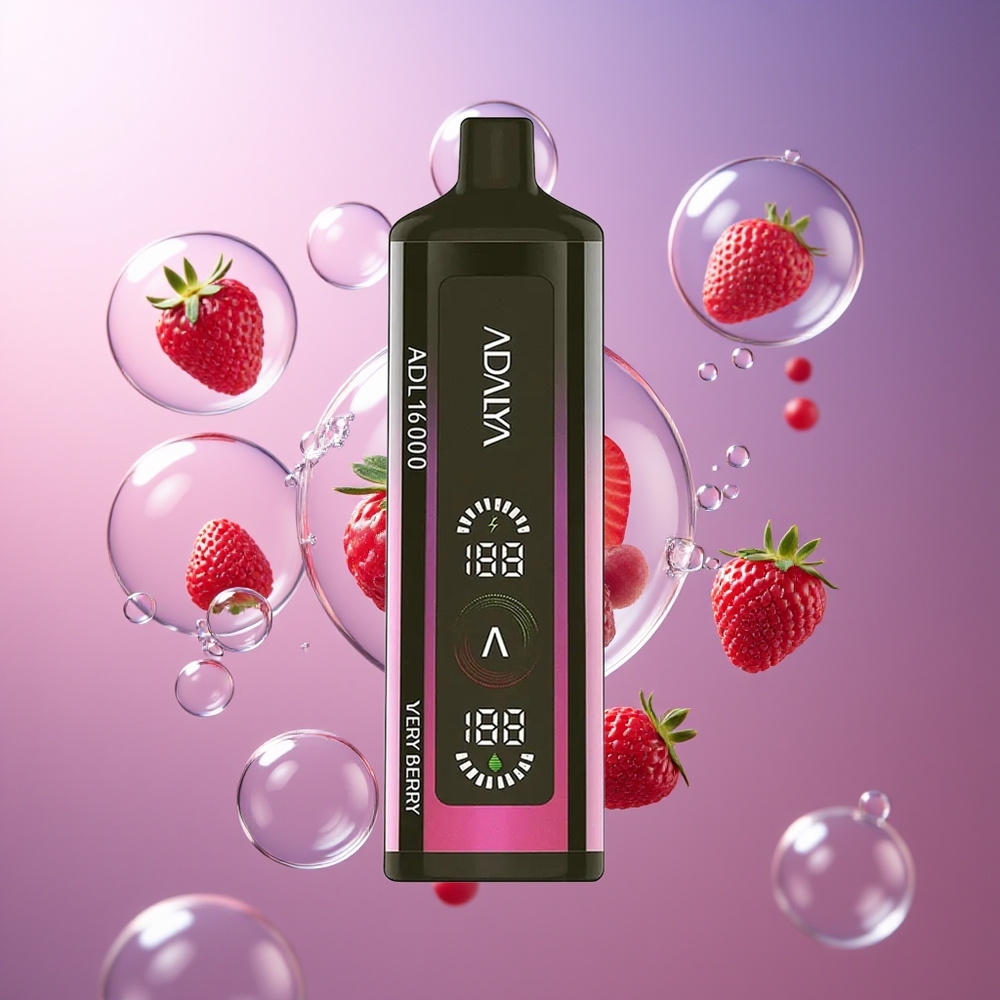 Adalya ADL 16000 PRO Puffs Jednorazowy E-papieros Bardzo Jagodowy Smart Mesh Coil