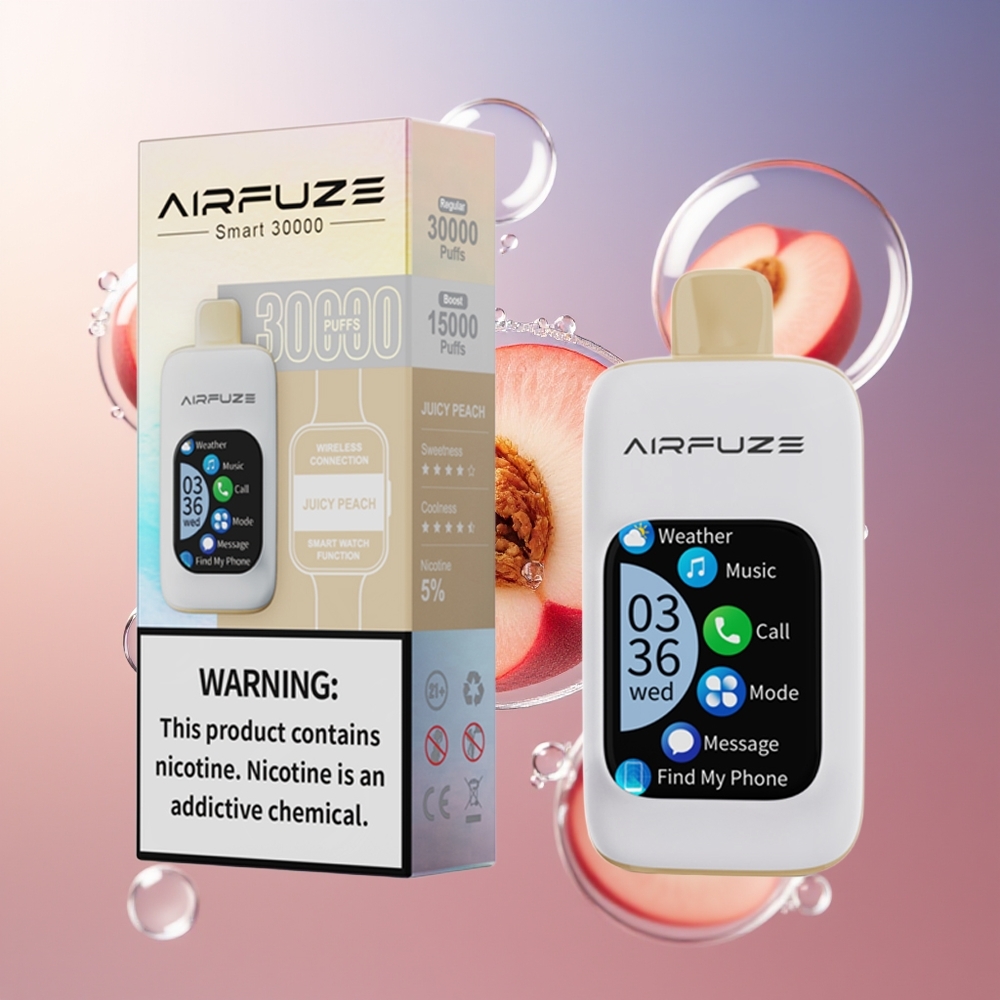 AirFuze Smart 30000 Puffs 5% Nikotyna Jednorazowy Vape Soczysta Brzoskwinia
