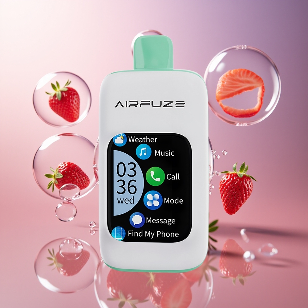 AirFuze Smart 30000 Puffs 900mAh Jednorazowy Vape Truskawkowy Letni Czas