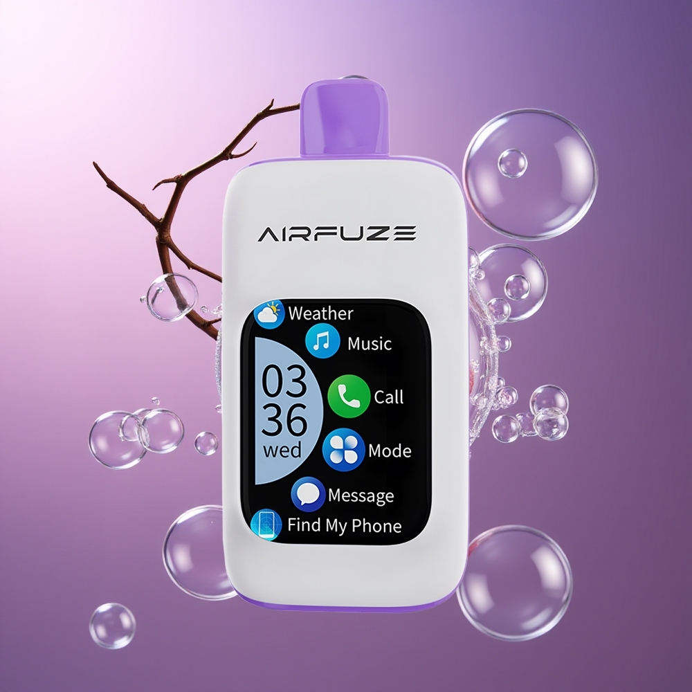 AirFuze Smart 30000 Puffs Wyświetlacz Dotykowy Winny Wybuch