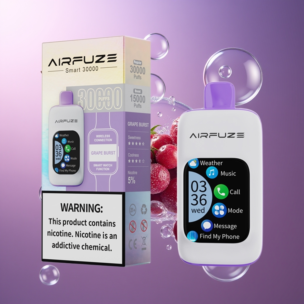 AirFuze Smart 30000 Puffs Wyświetlacz Dotykowy Winny Wybuch