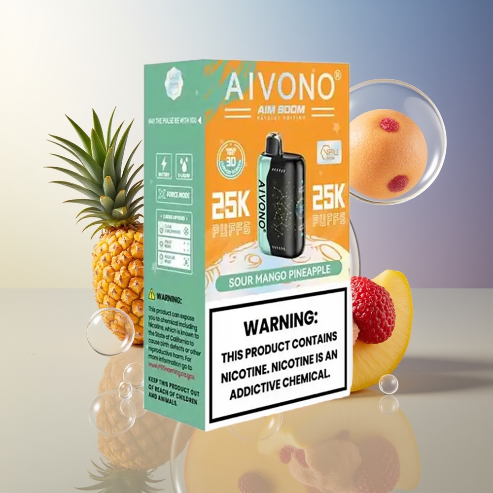 Aivono Aim Boom 25000 Puffs 28ml Kwaśne Mango Ananas