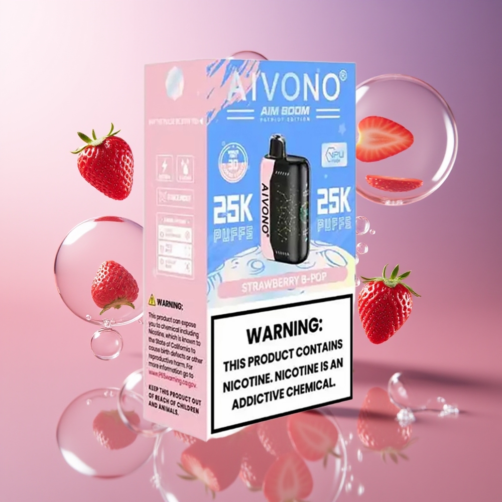 Aivono Aim Boom 25000 Puffs 5% Truskawka B Pop