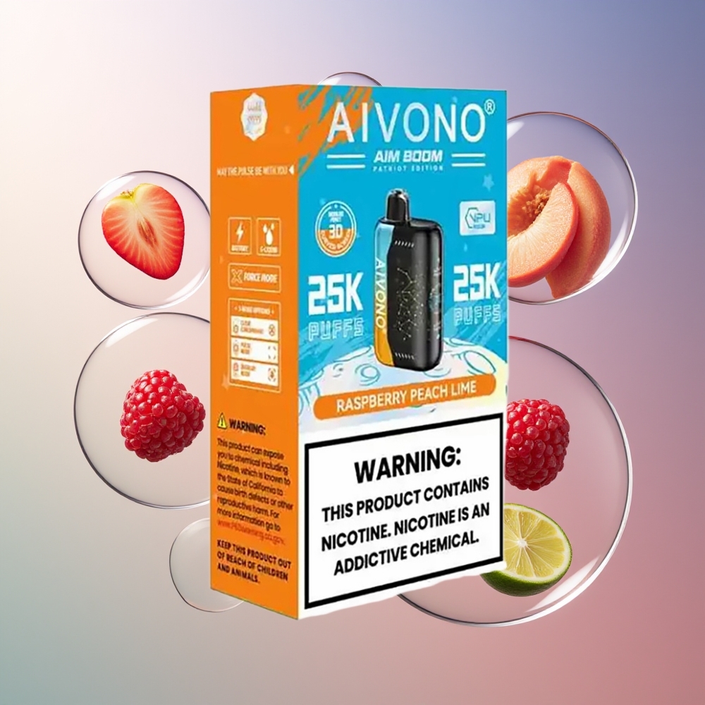 Aivono Aim Boom 25000 Puffs 650mAh Malinowa Brzoskwinia Limonka