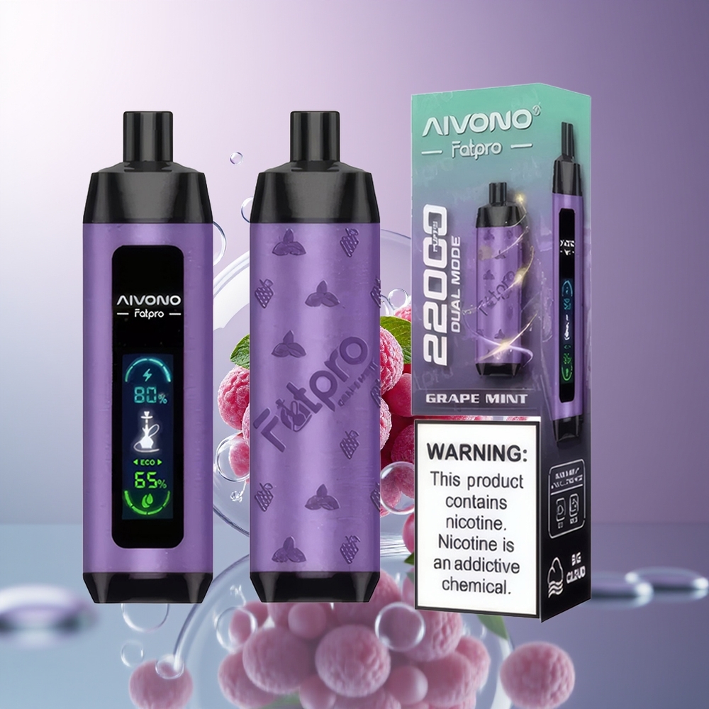 Aivono Aim Fatpro 22000 Puffs Winogrono Mięta 5% Nikotyna