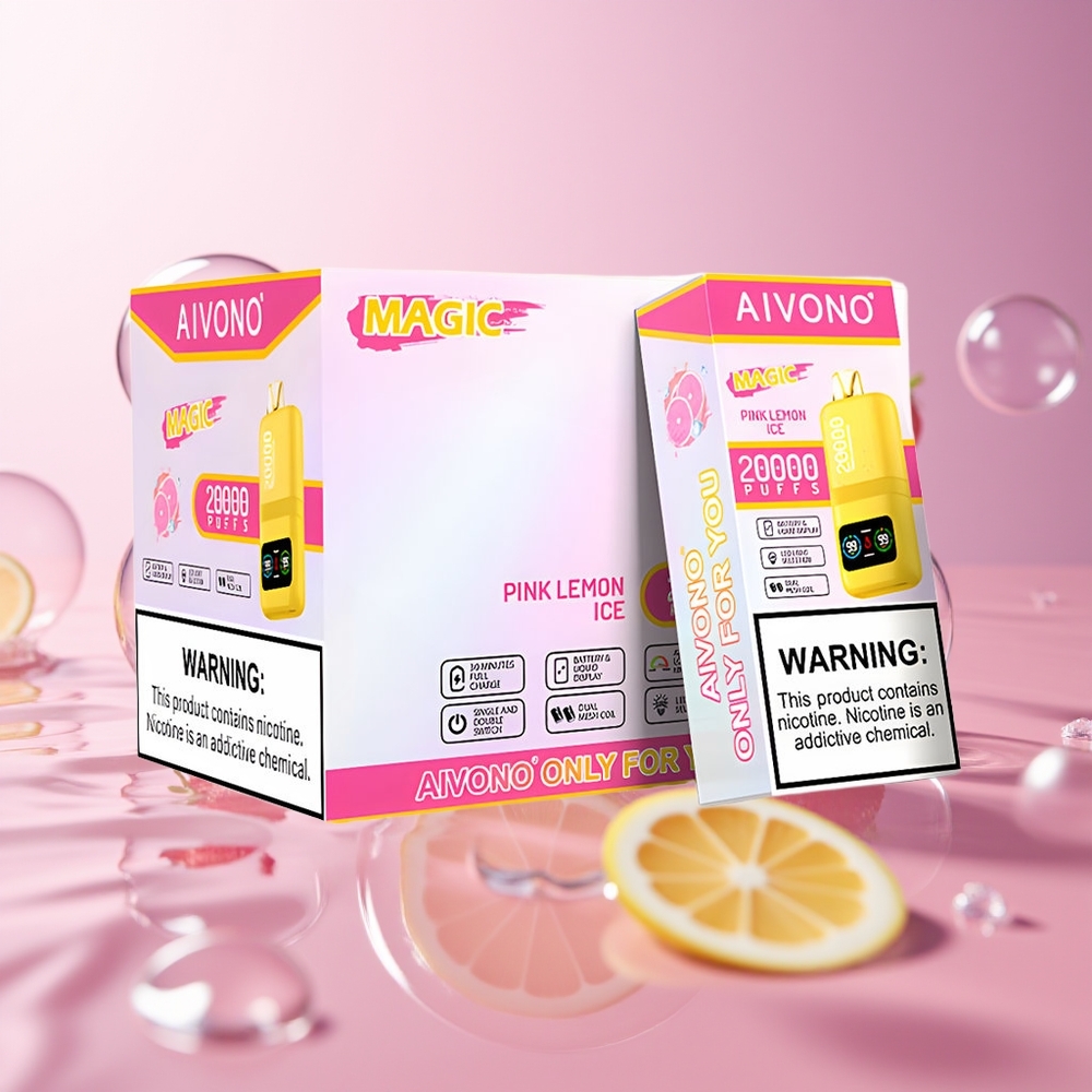 Aivono Aim Magic 20000 Puffs Różowa Cytryna Lód Typ-C Ładowanie