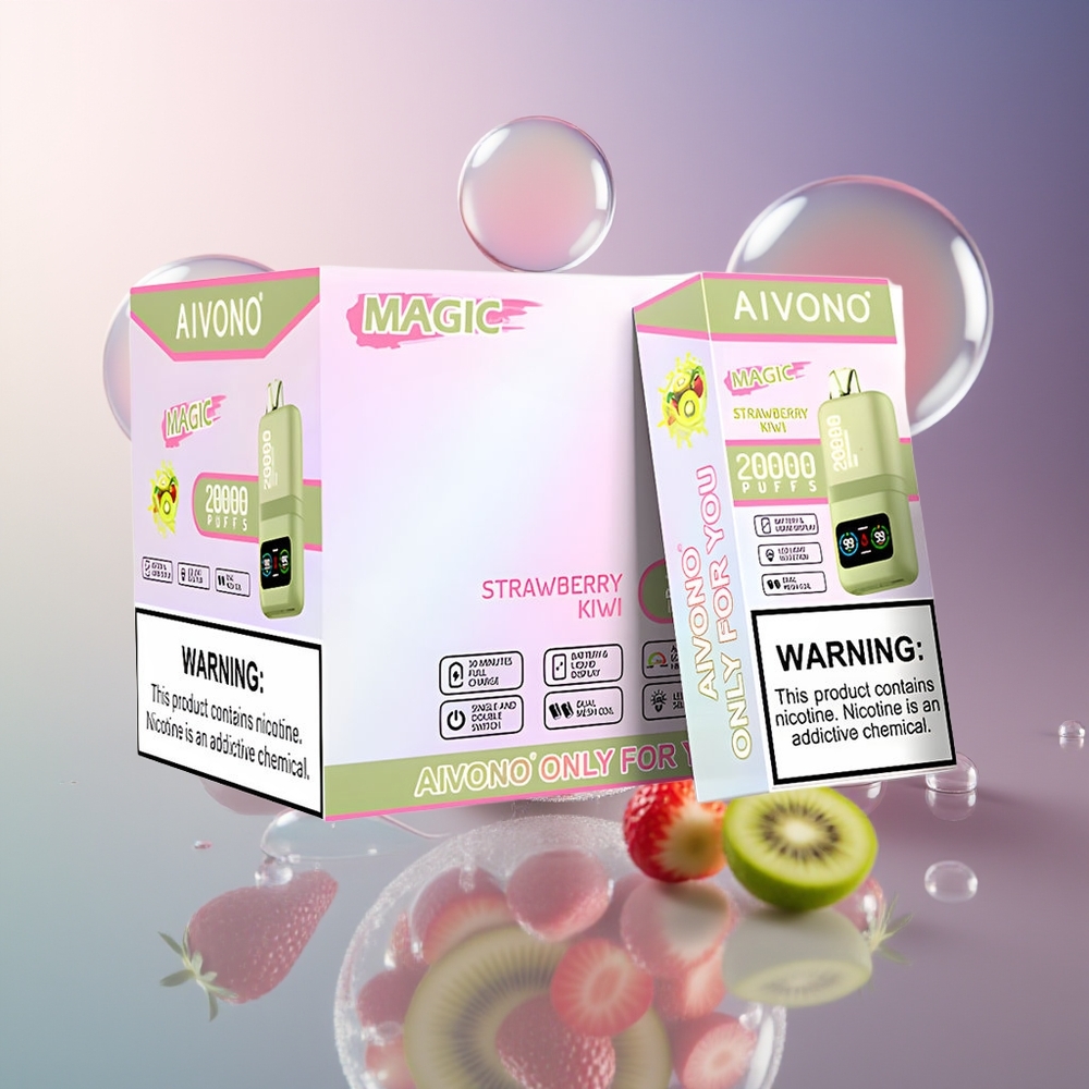Aivono Aim Magic 20000 Puffs Truskawka Kiwi Dual Mesh Coils