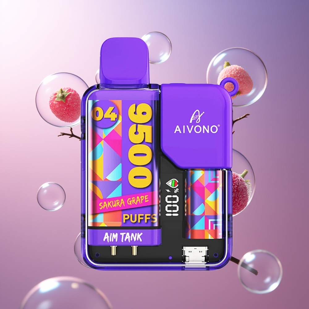 Aivono AIM-TANK 9500 Puffs 18ml Wiśnia Winogrono