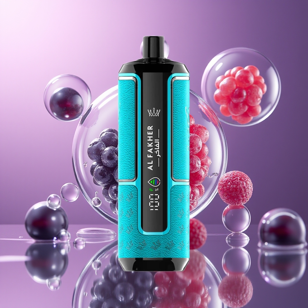 Al Fakher Crown Bar 15K Hypermax 600mAh Jednorazowy Vape Kit Czarna Porzeczka Lód
