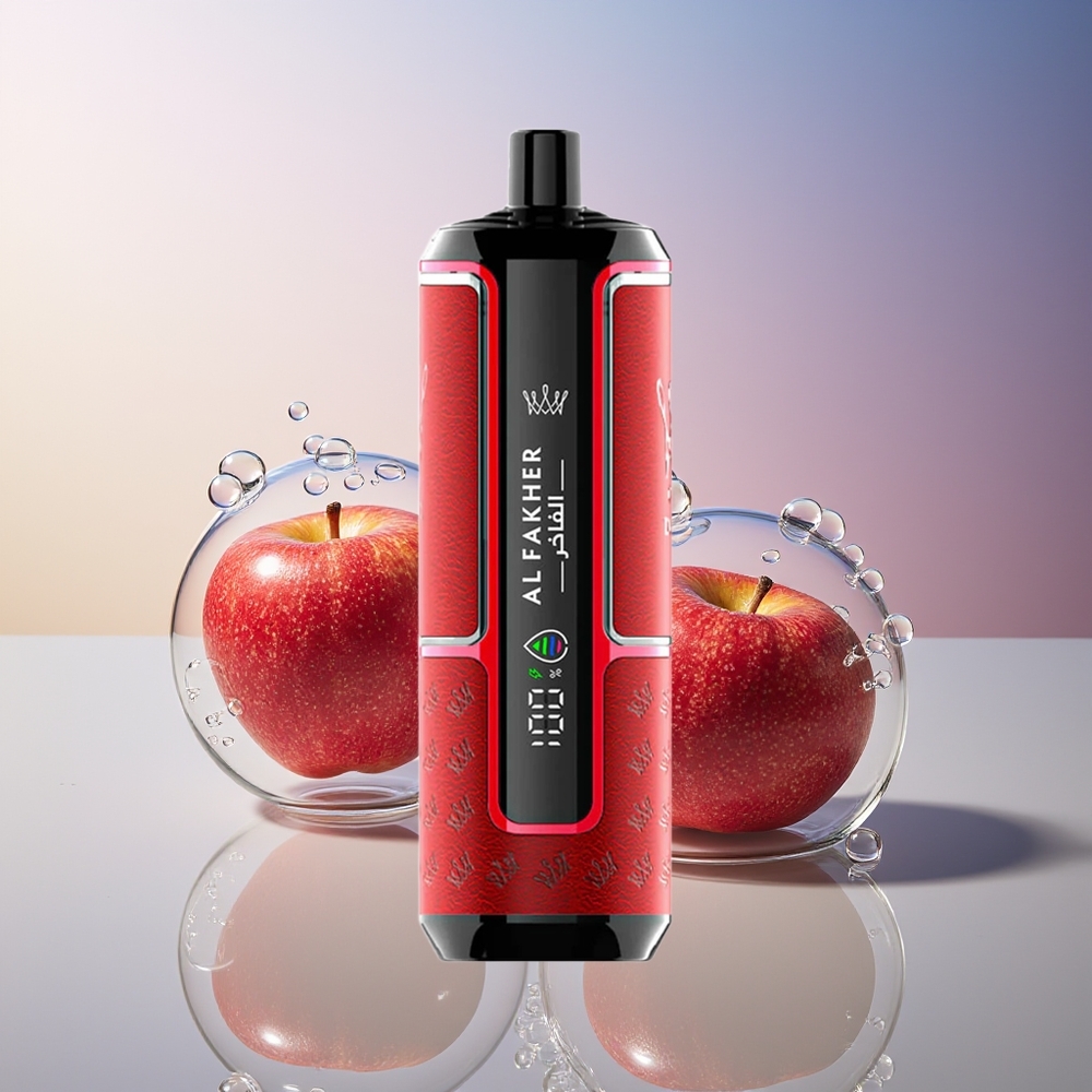 Al Fakher Crown Bar 15K Hypermax Dwu-Jabłkowy Jednorazowy Vape Kit 22ml