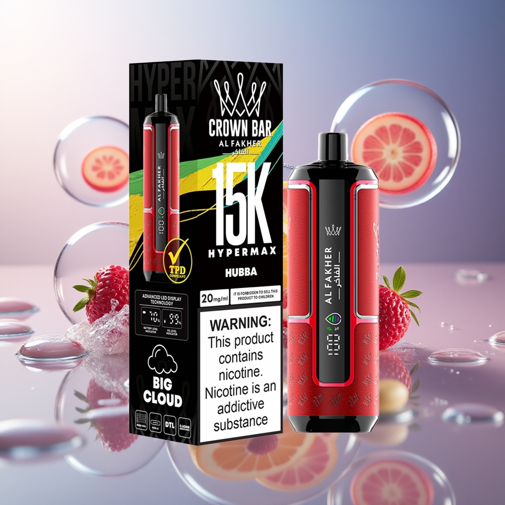 Al Fakher Crown Bar 15K Hypermax Jednorazowy Vape Kit z 22ml Pojemnością