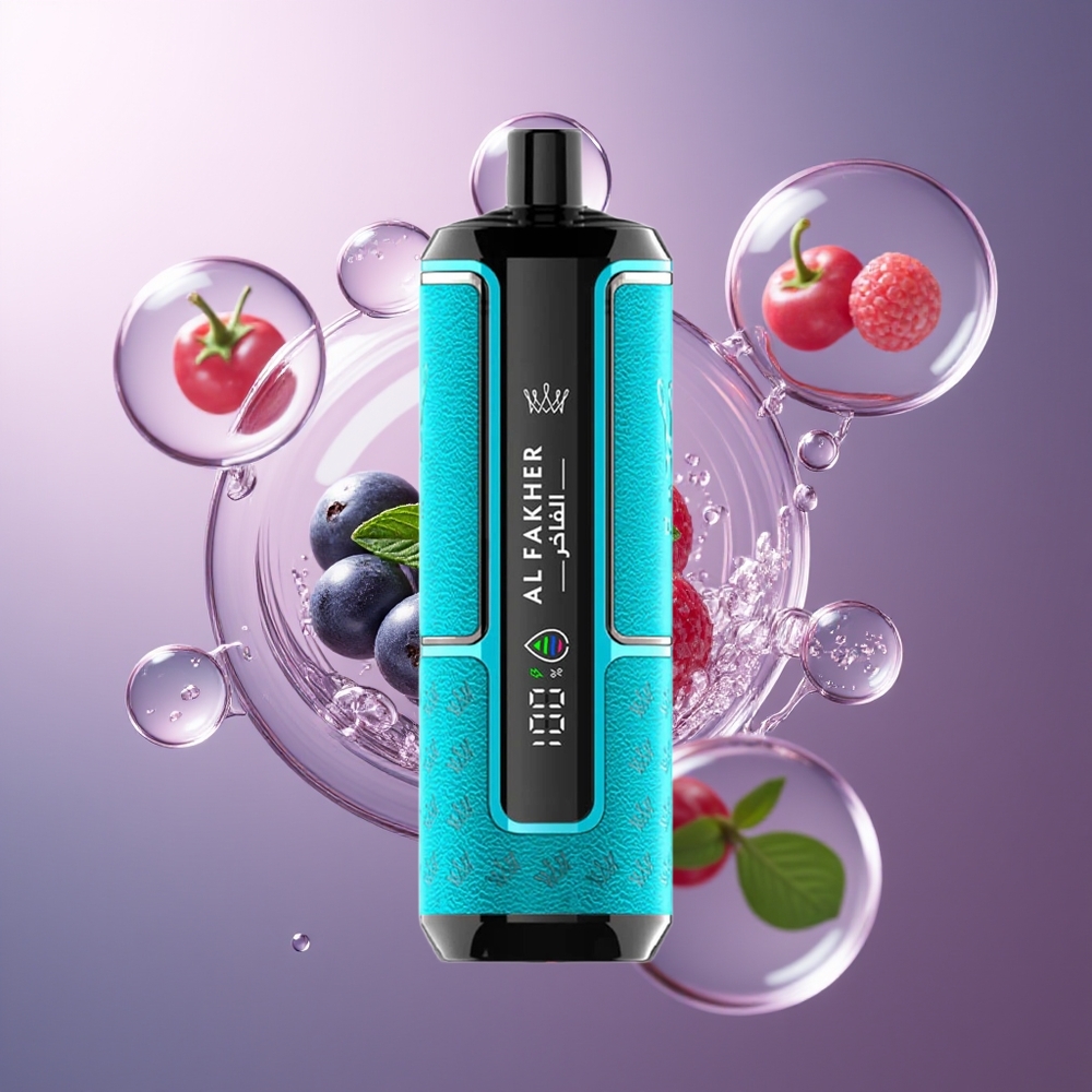 Al Fakher Crown Bar 15K Hypermax Kompakt Jednorazowy Vape Kit Czarna Porzeczka Mięta