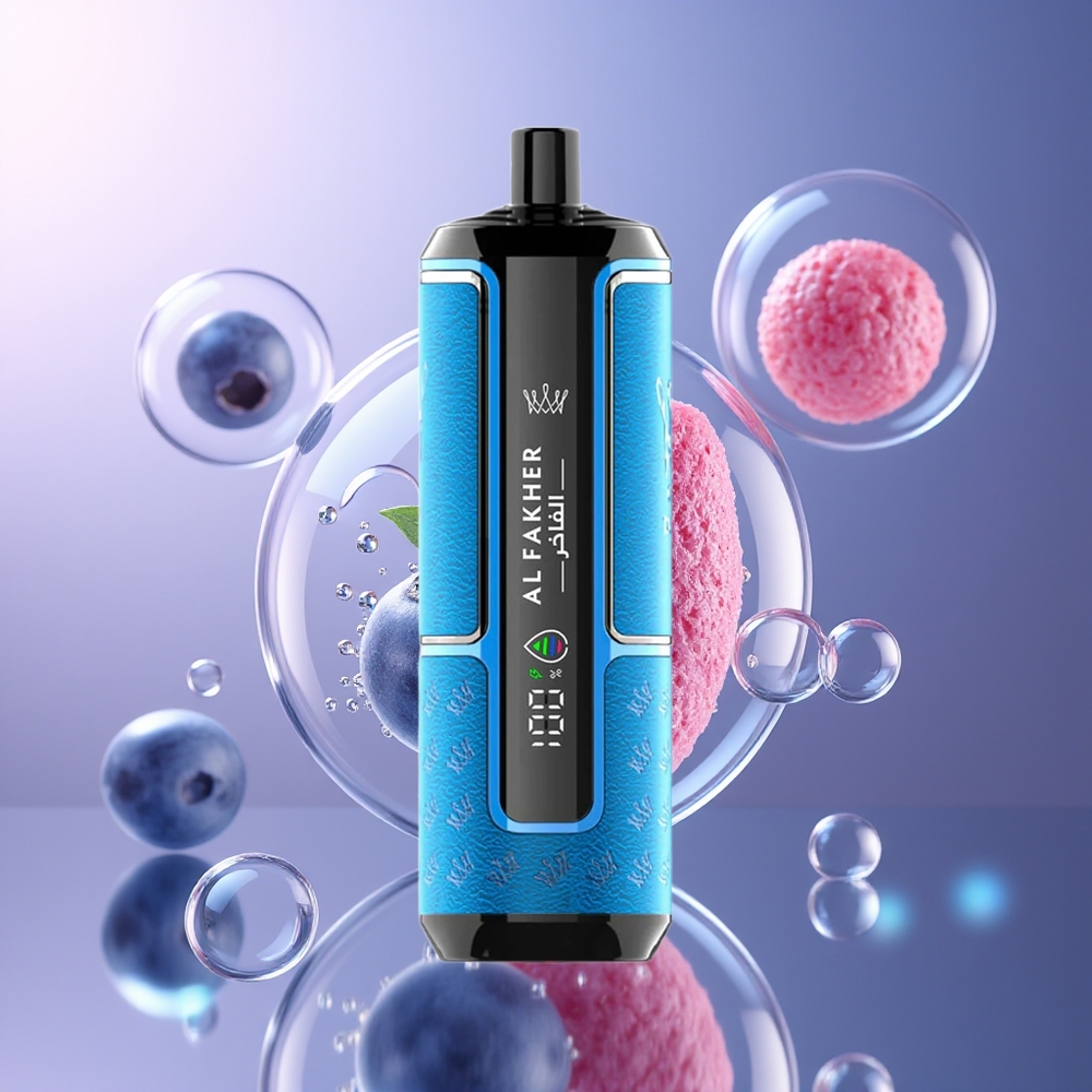 Al Fakher Crown Bar 15K Hypermax Kompaktowy Jednorazowy Vape Kit Jagodowa Guma
