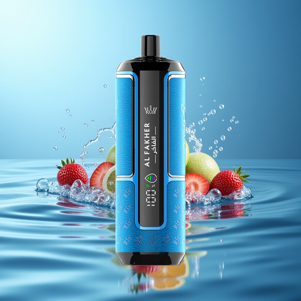 Al Fakher Crown Bar 15K Hypermax Typ-C Jednorazowy Vape Kit Błękitny Ocean