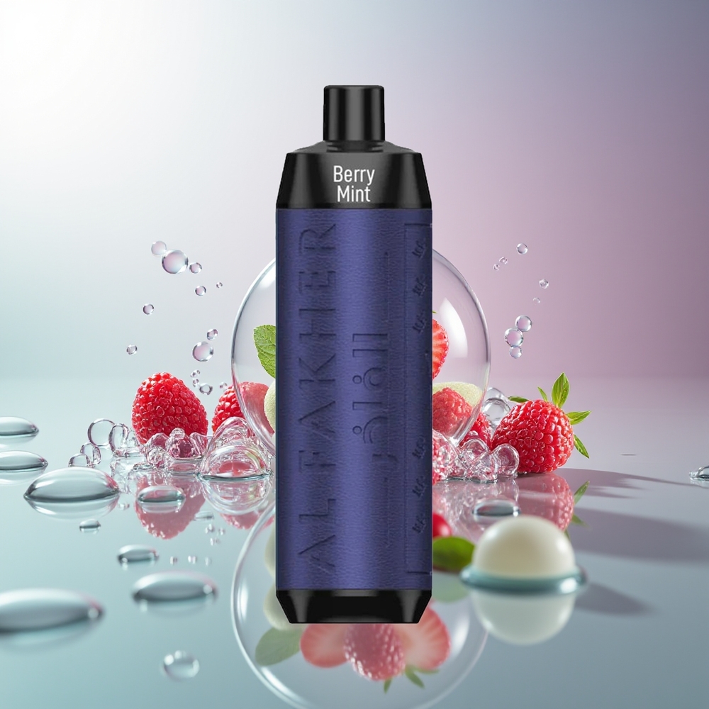 Al Fakher Crown Bar 8000 Crystal Jagoda Mięta 18ml Jednorazowy Vape