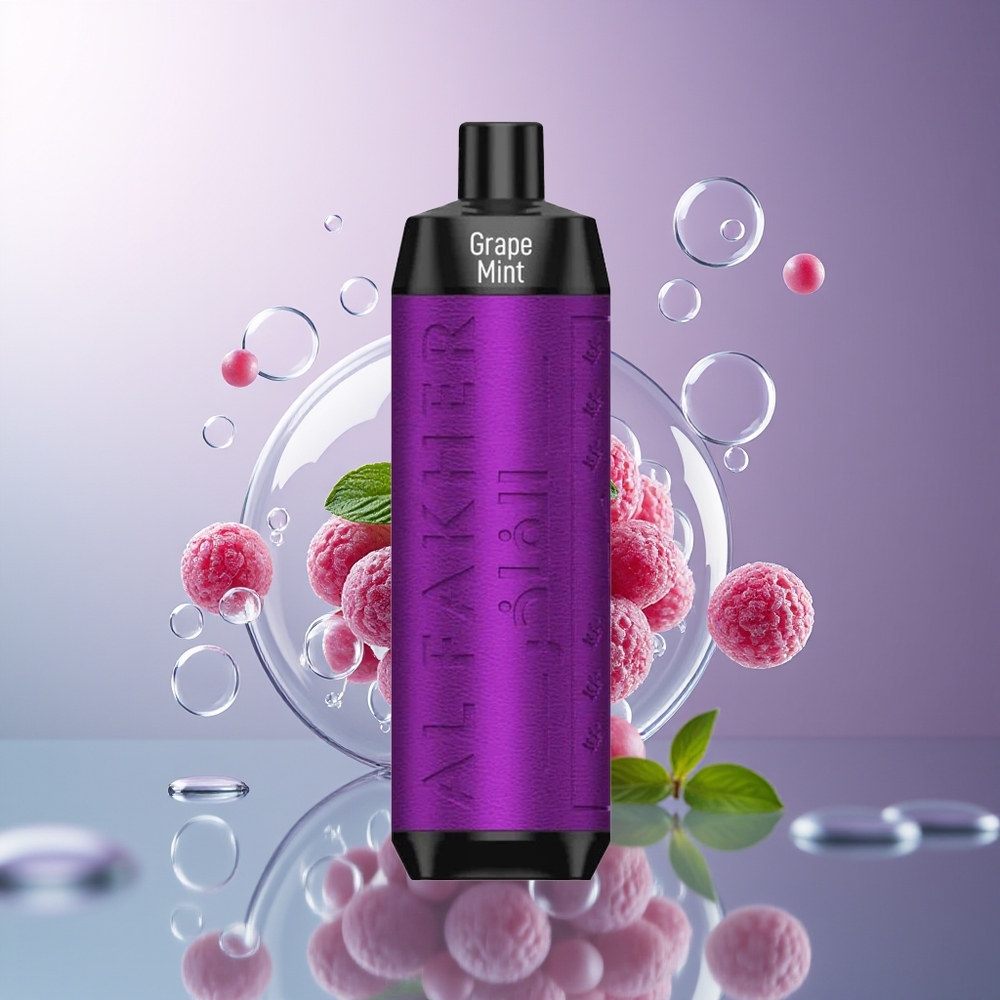 Al Fakher Crown Bar 8000 Crystal Winorośli Mięta 18ml