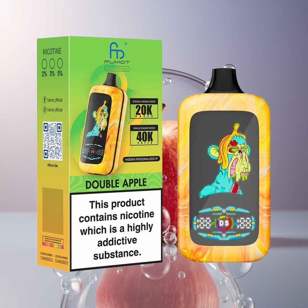 Fumot Digital Monkey 20000/40000 Podwójne Jabłko Podwójna Cewka