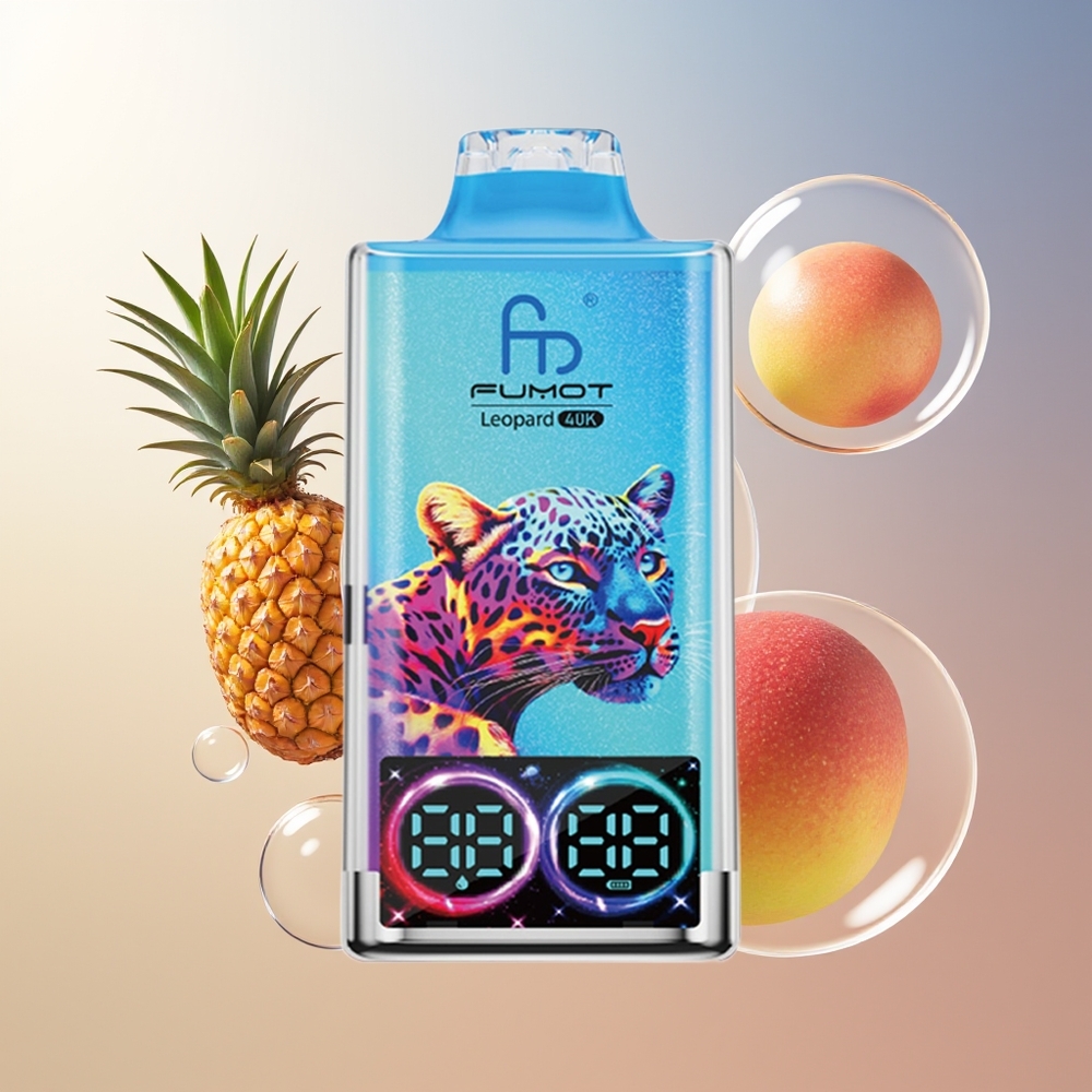 Fumot Leopard 40K Puffs Brzoskwiniowy Mango Ananas Dual Mesh