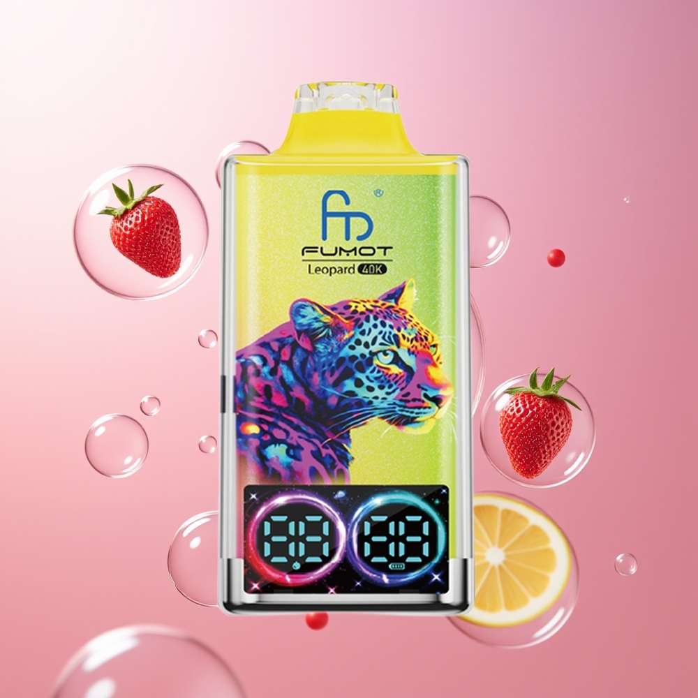 Fumot Leopard 40K Puffs Dual Mesh Cytrynowy Różowy Lemonada