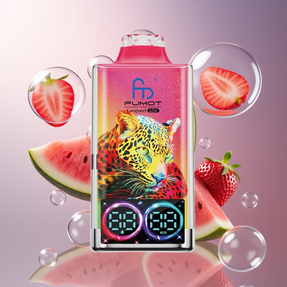 Fumot Leopard 40K Puffs Truskawka Arbuz Dual Mesh