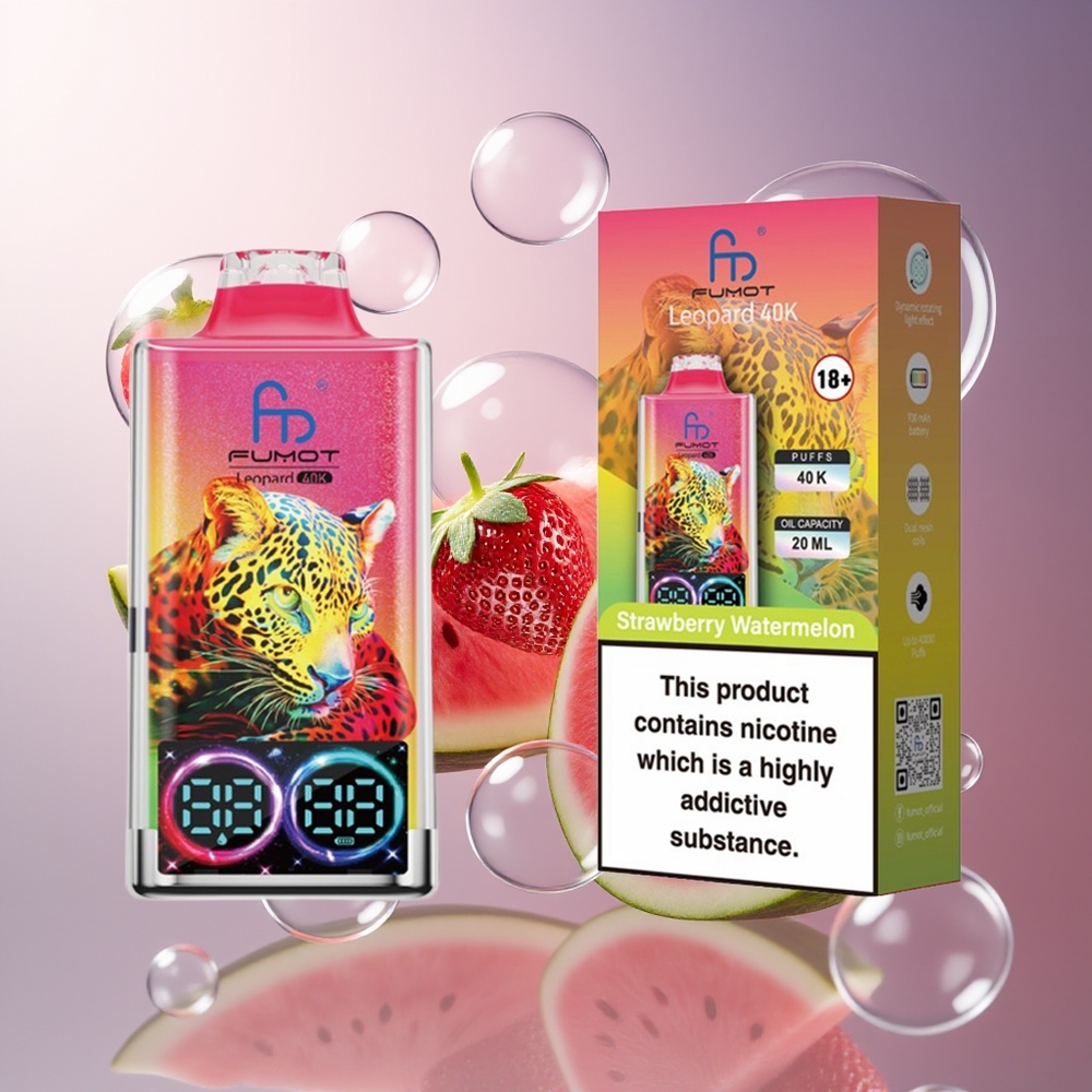 Fumot Leopard 40K Puffs Truskawka Arbuz Dual Mesh