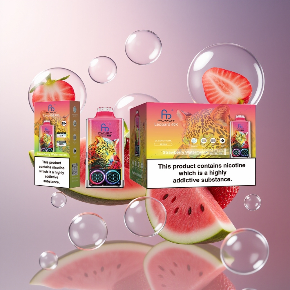 Fumot Leopard 40K Puffs Truskawka Arbuz Dual Mesh