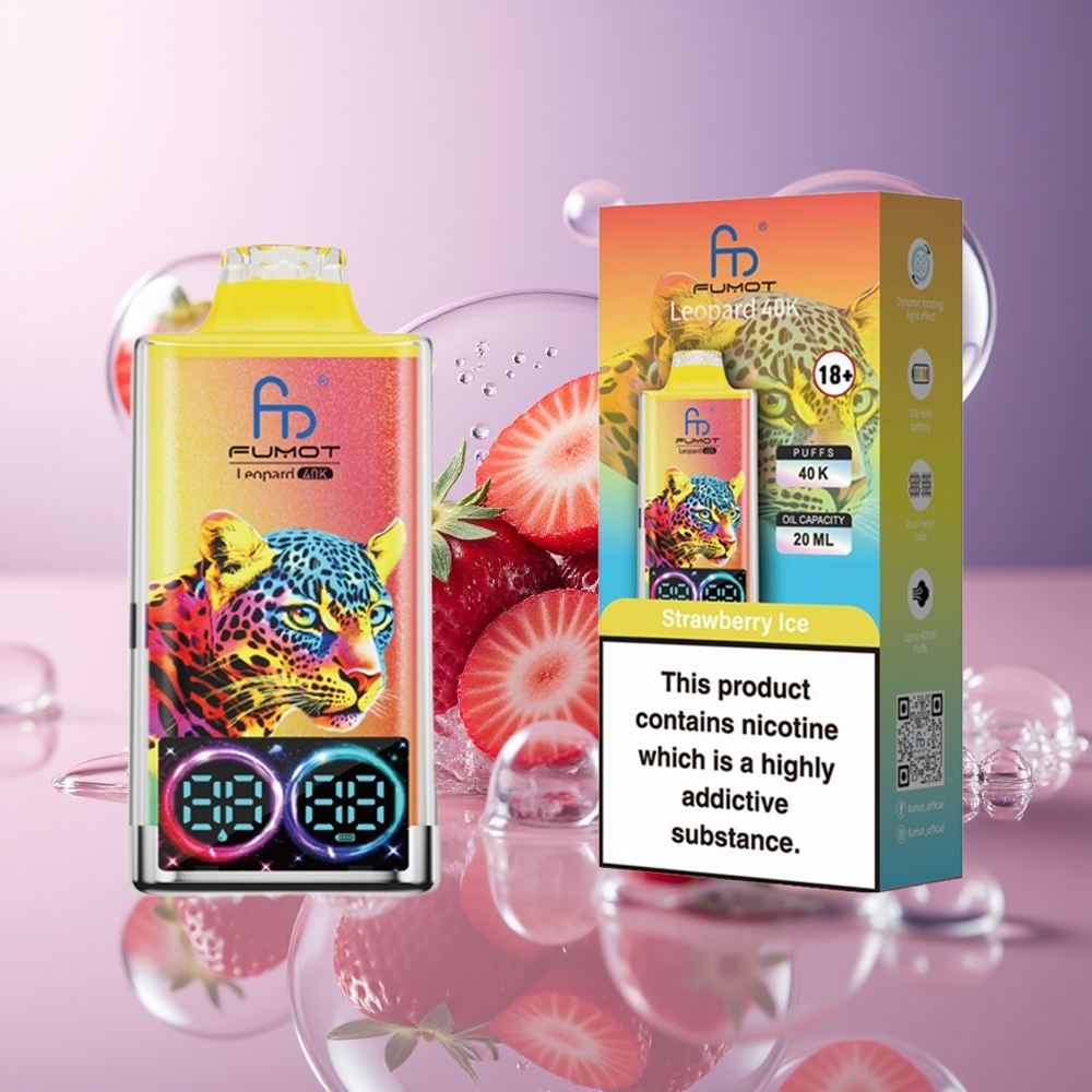 Fumot Leopard 40K Puffs Truskawkowy Lód Dual Mesh