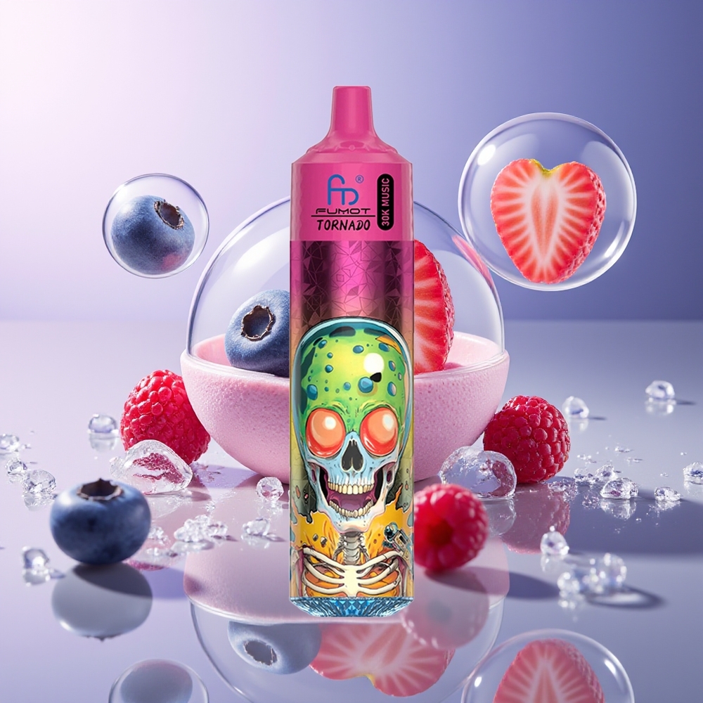 Fumot RandM Tornado 30000 Puffs 30mL Jagoda Truskawka Malina Lody