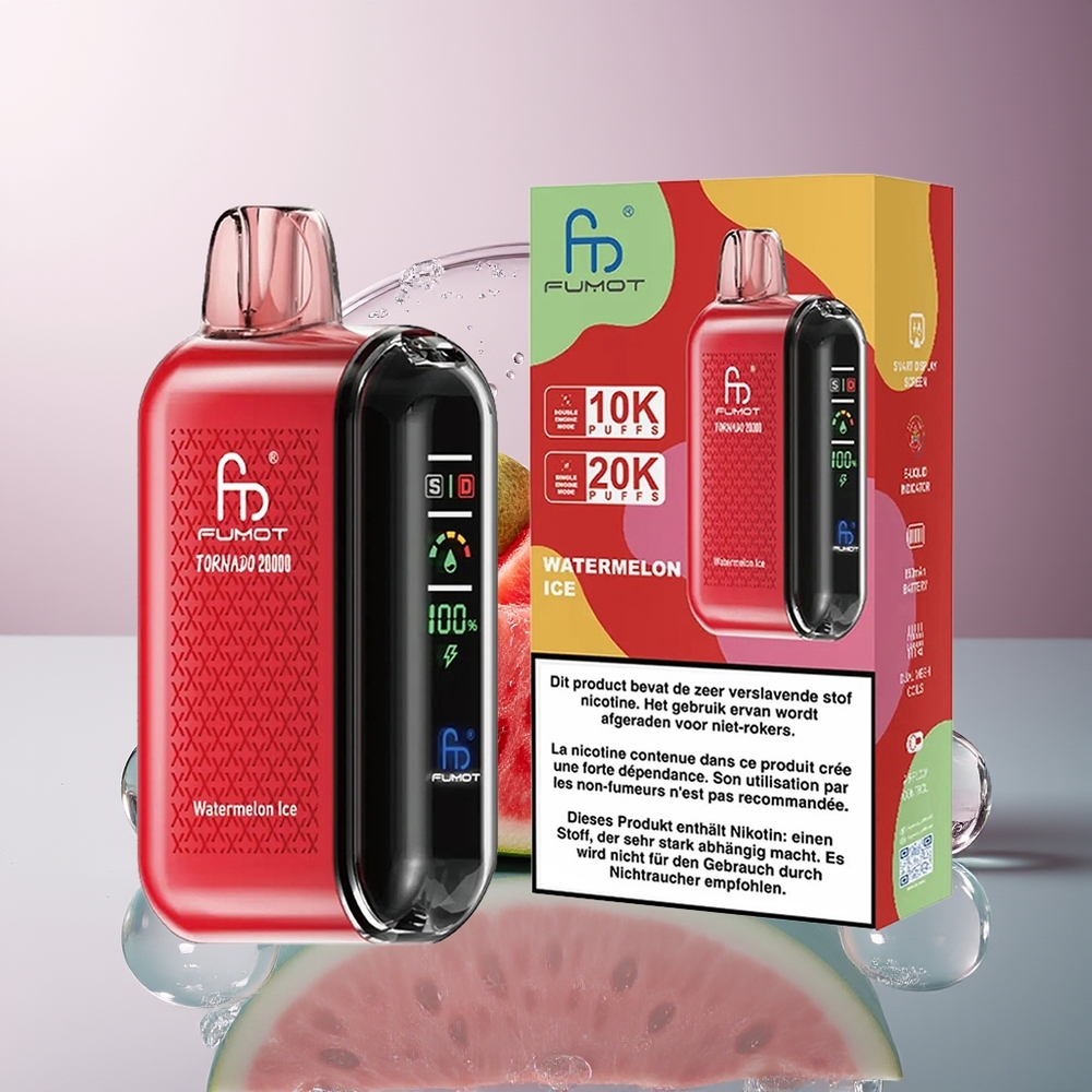 Fumot Tornado 20000 Płów Dual Mesh Arbuz Lód