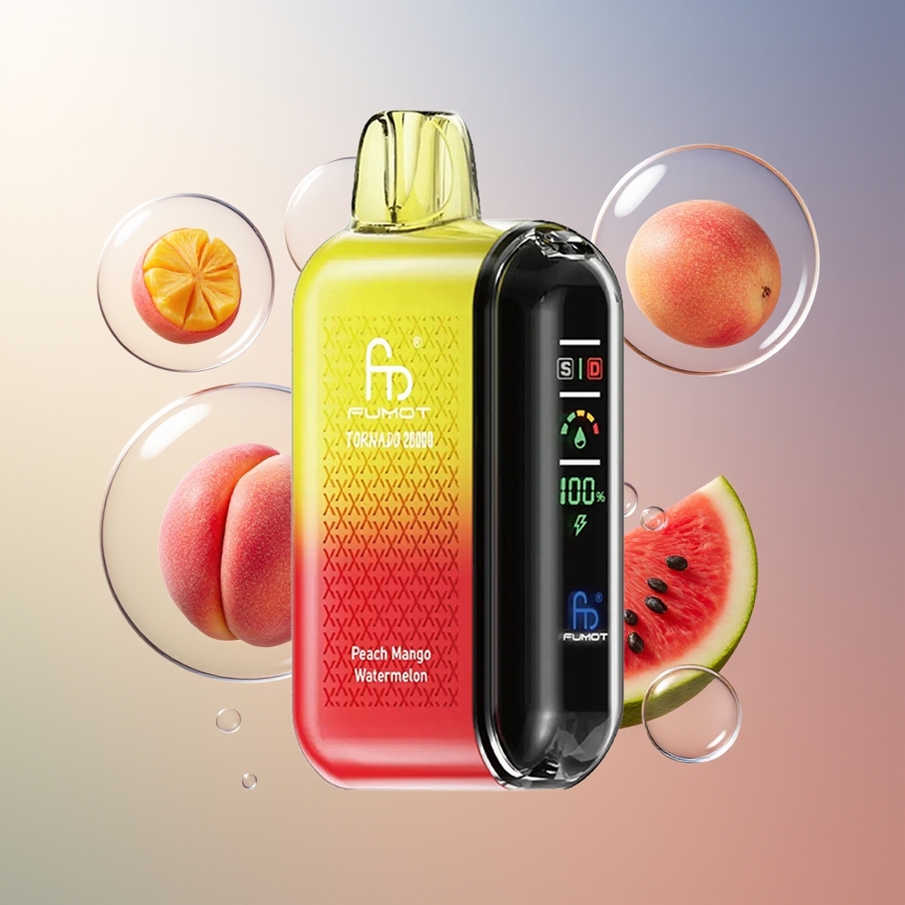 Fumot Tornado 20000 Pojemność 20ml Brzoskwinia Mango Arbuz