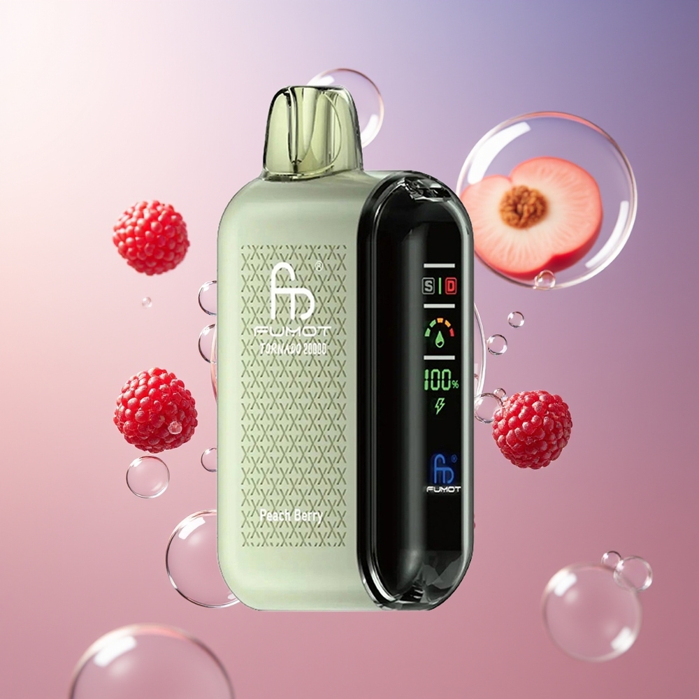 Fumot Tornado 20000 Pojemność Płynu 20ml Brzoskwiniowo-Jagodowy