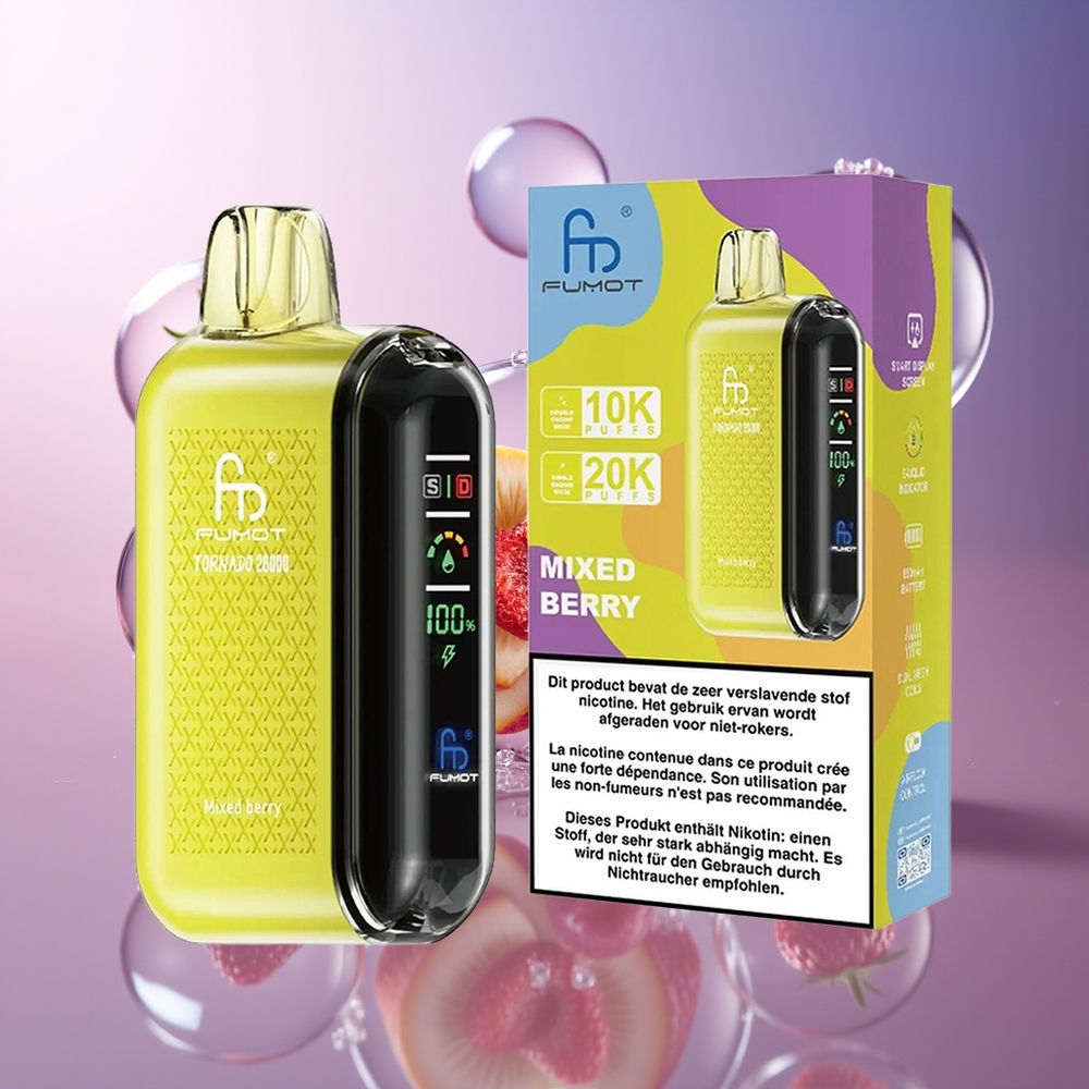 Fumot Tornado 20000 Pojemność Płynu 20ml Mieszane Jagody