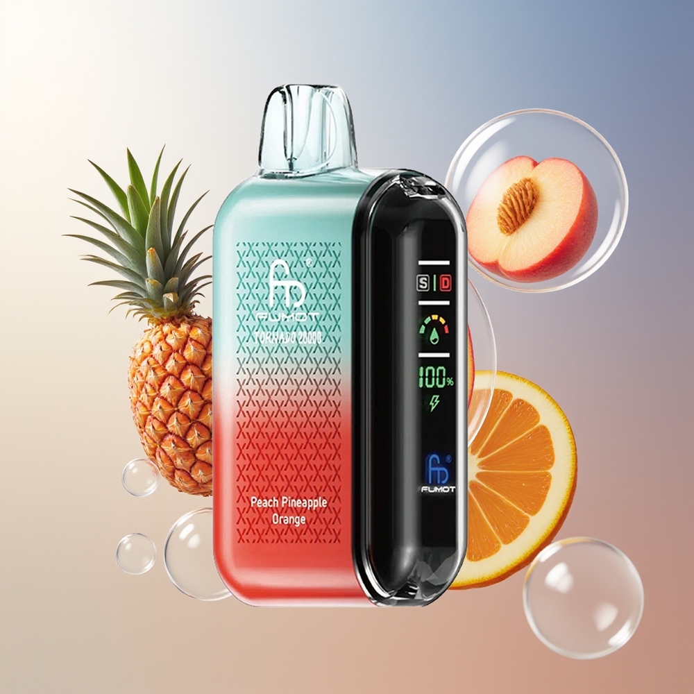 Fumot Tornado 20000 Puffs 850mAh Brzoskwinia Ananas Pomarańcza