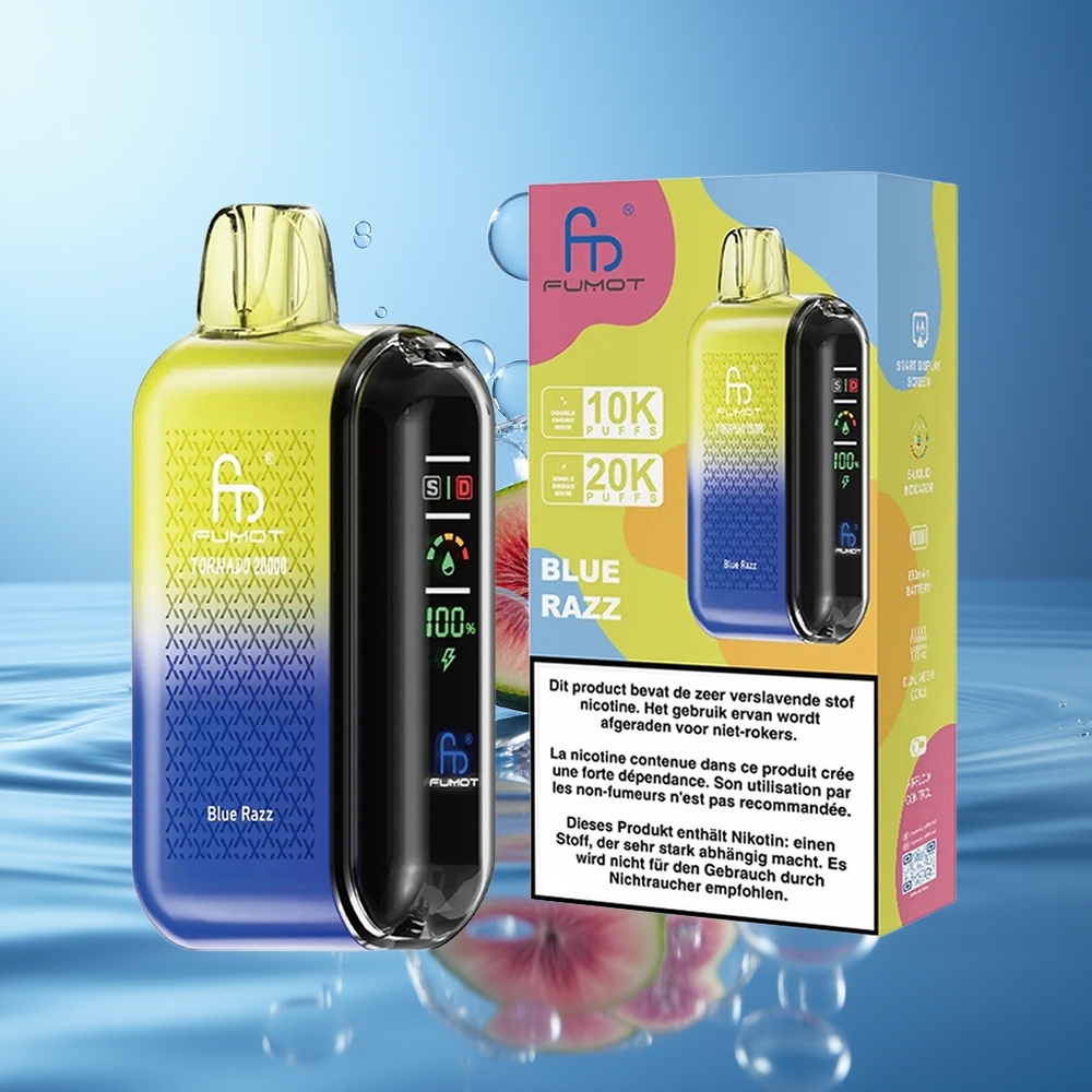 Fumot Tornado 20000 Puffs Dual Mesh Blue Razz