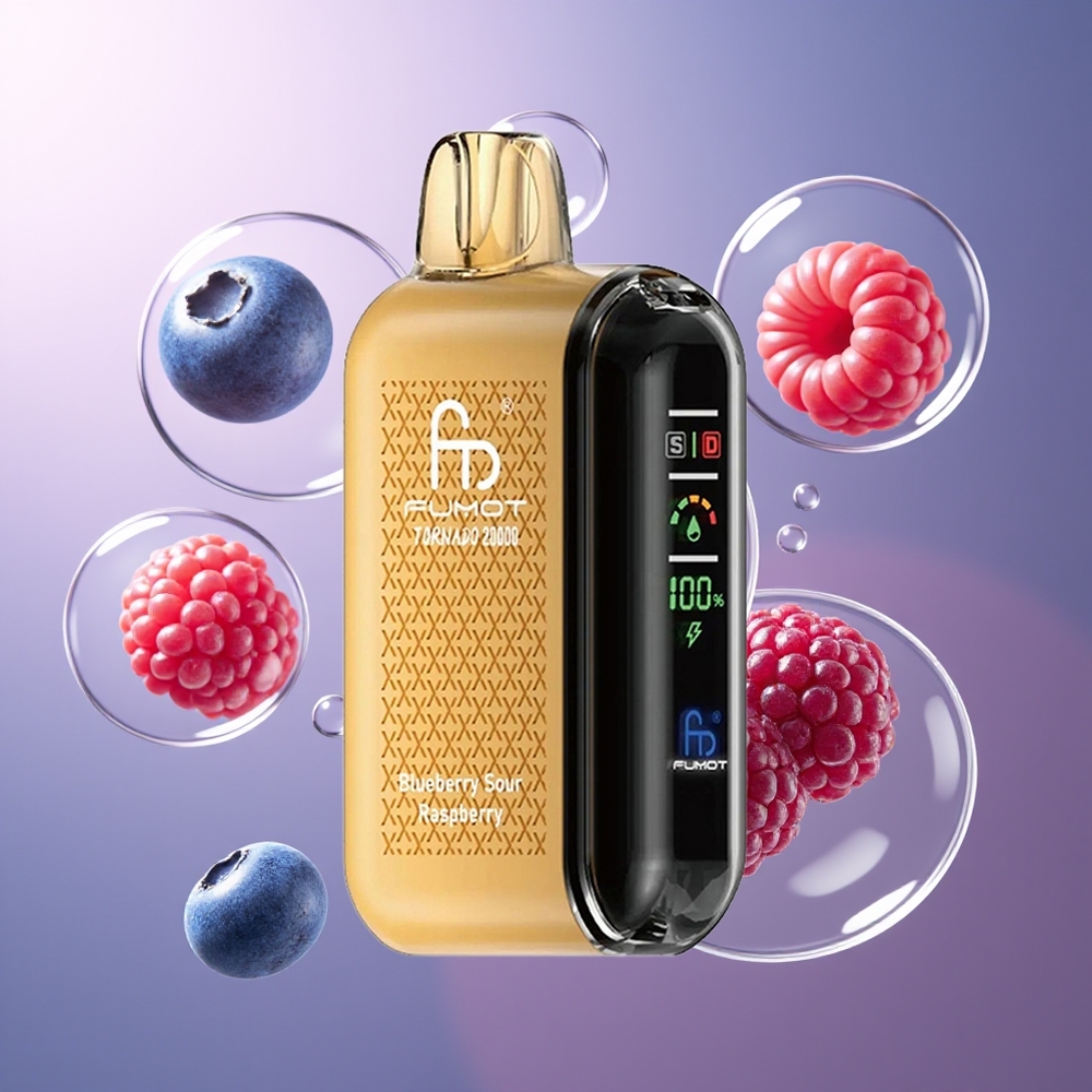 Fumot Tornado 20000 Puffs Dual Mesh Borówka Kwaśna Malina