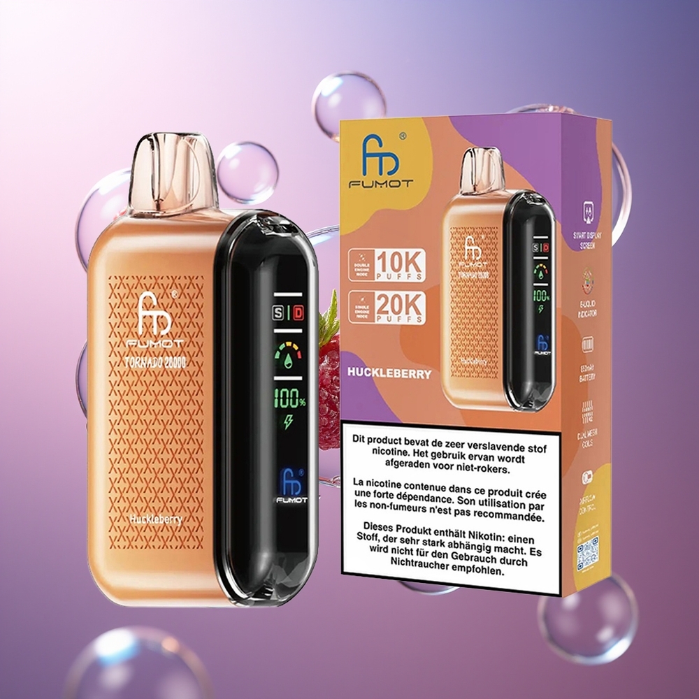 Fumot Tornado 20000 Puffs Dual Mesh Coil Jednorazowy Vape Jeżyna