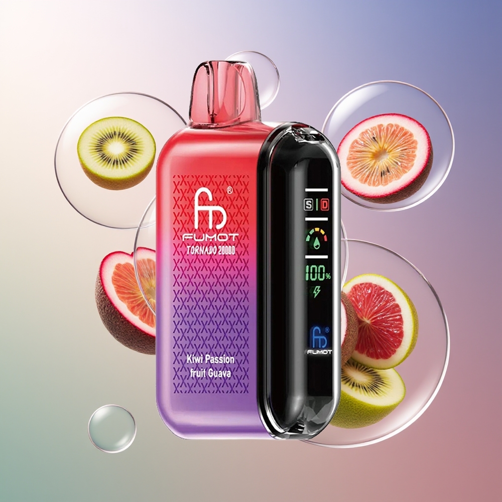 Fumot Tornado 20000 Puffs Dual Mesh Coil Kiwi Marakuja Guawa