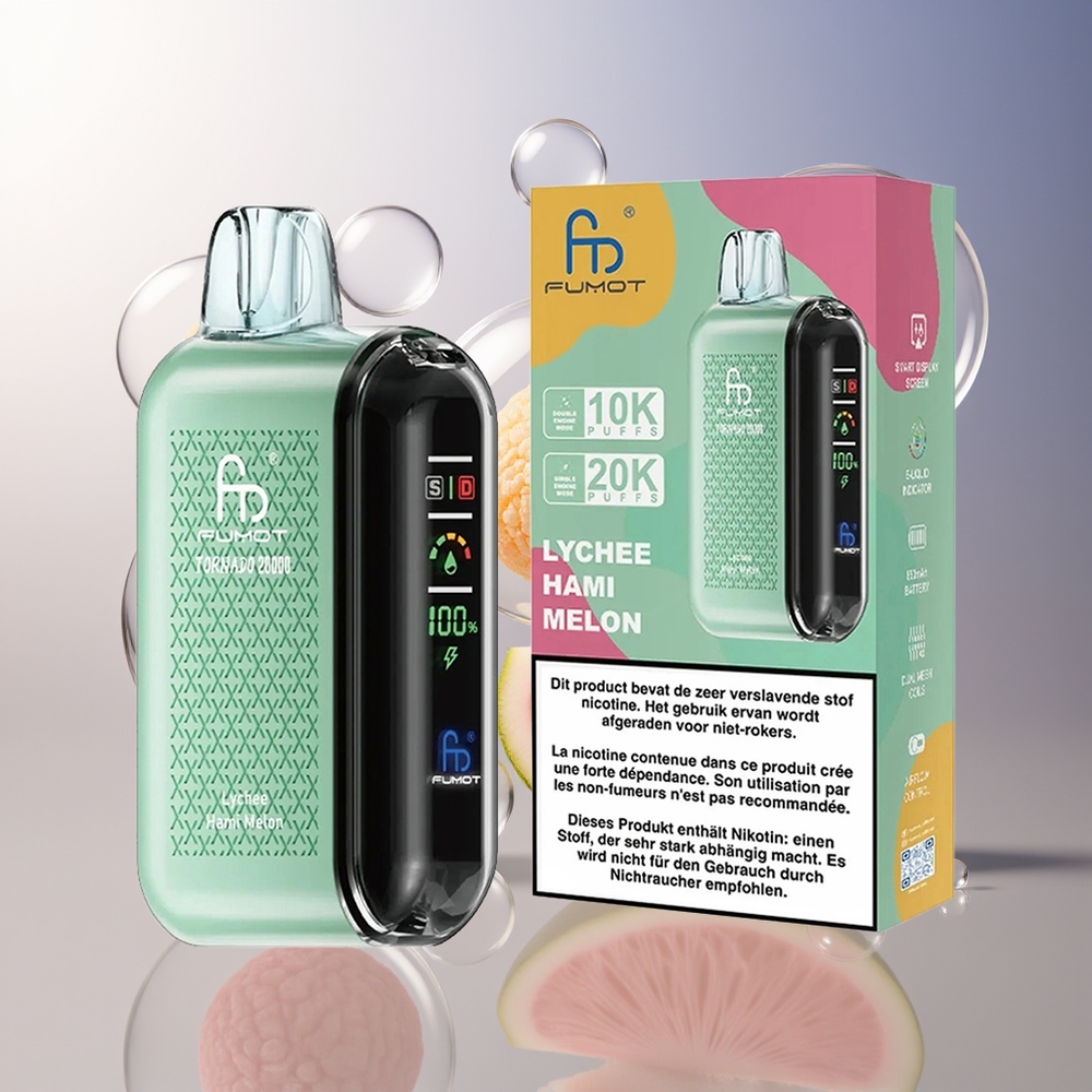 Fumot Tornado 20000 Puffs Dual Mesh Coil Likaja Melon Miodowy