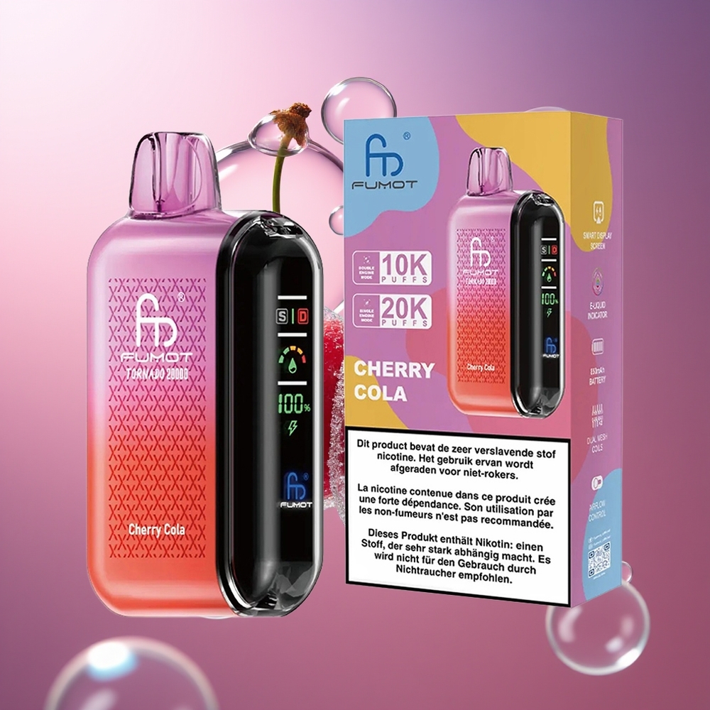 Fumot Tornado 20000 Puffs Dual Mesh Coil Wiśniowa Cola