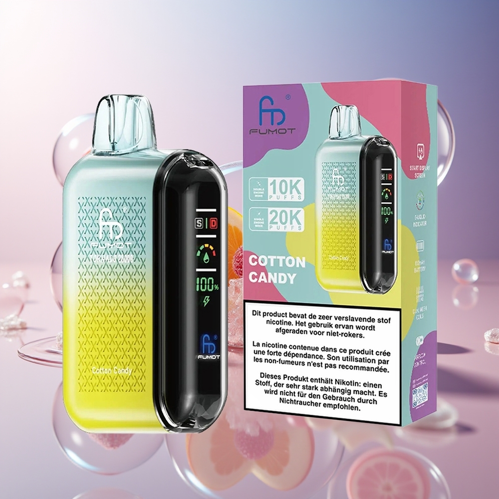 Fumot Tornado 20000 Puffs Dual Mesh Cotton Candy