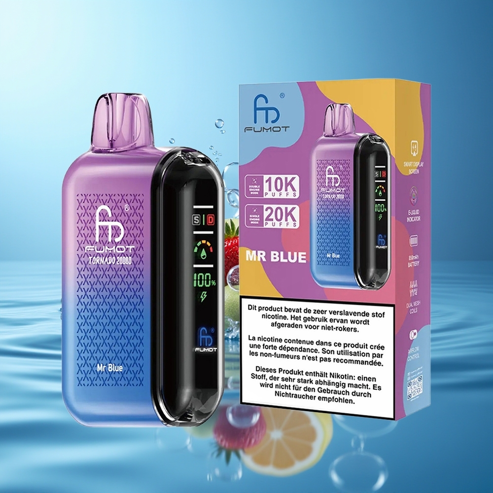 Fumot Tornado 20000 Puffs Dual Mesh Pan Niebieski