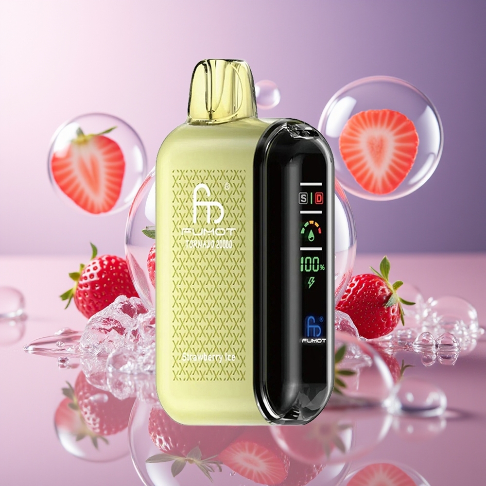 Fumot Tornado 20000 Puffs Dual Mesh Truskawkowy Lód