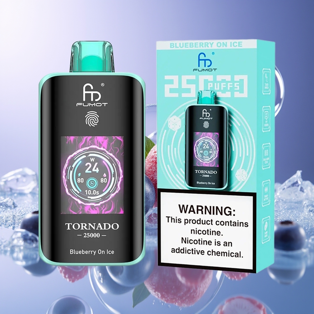 Fumot Tornado 25000 Pętli 700mAh Borówka Na Lodzie