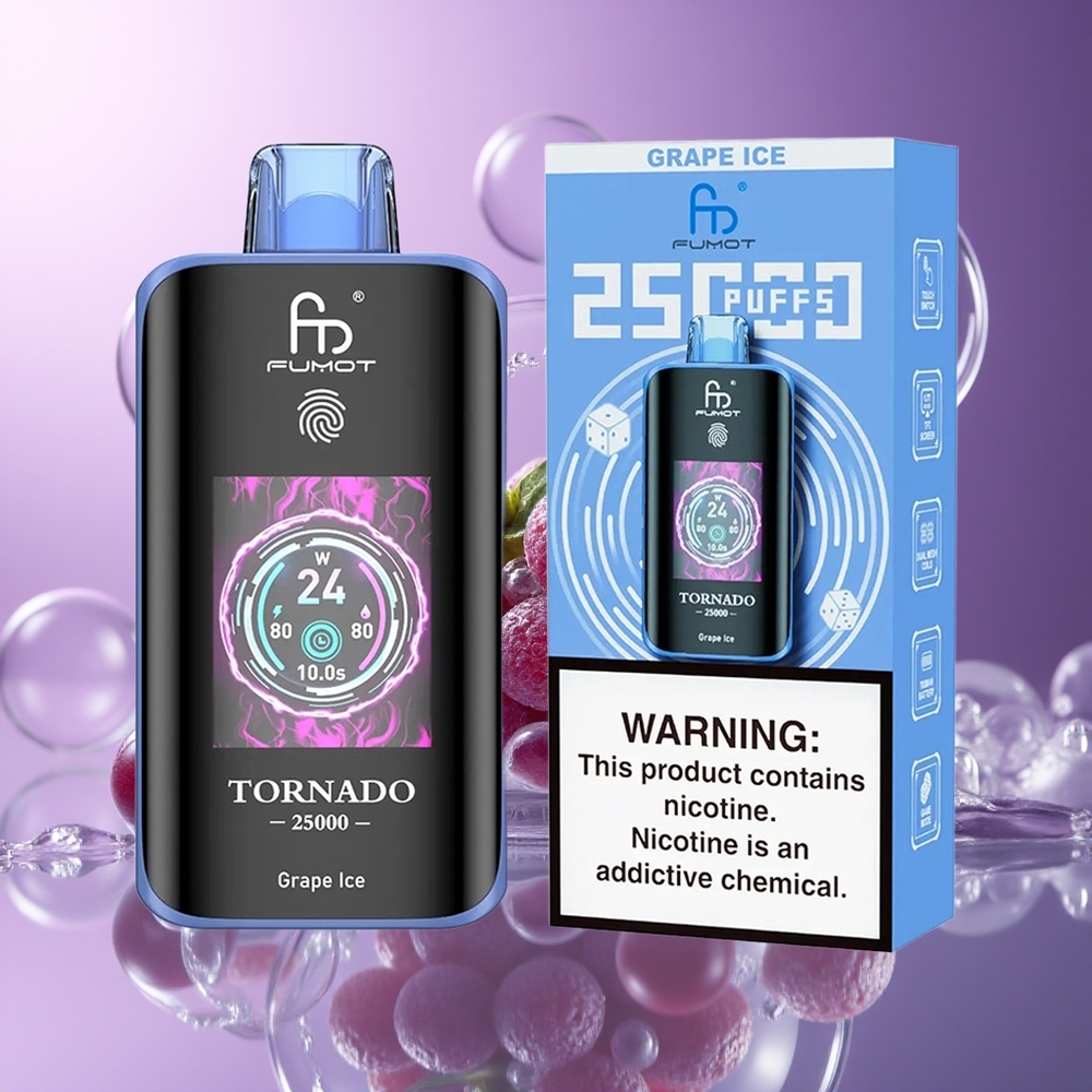 Fumot Tornado 25000 Pory Lód Winogronowy 20ml