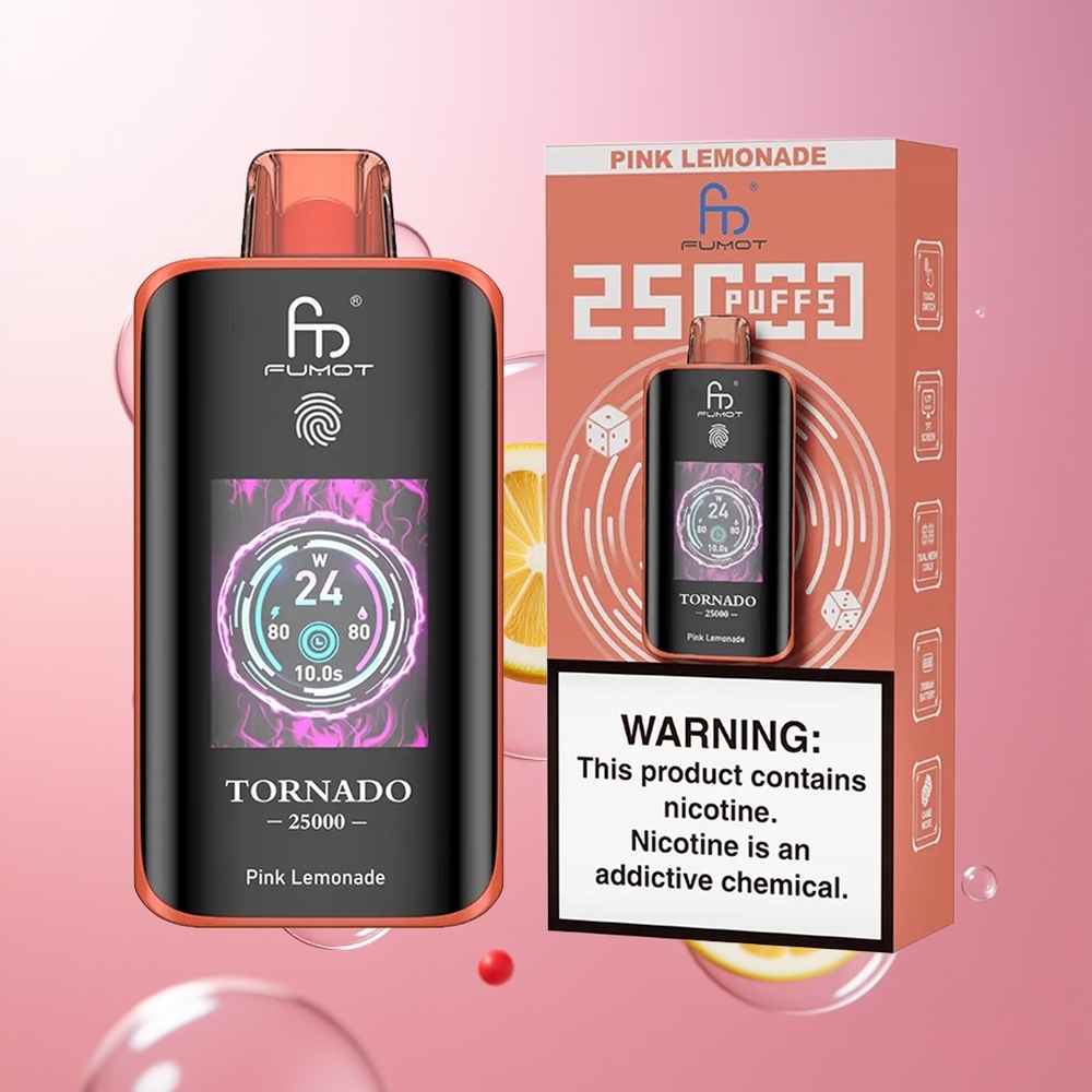 Fumot Tornado 25000 Puffów 20ml Różowa Lemoniada
