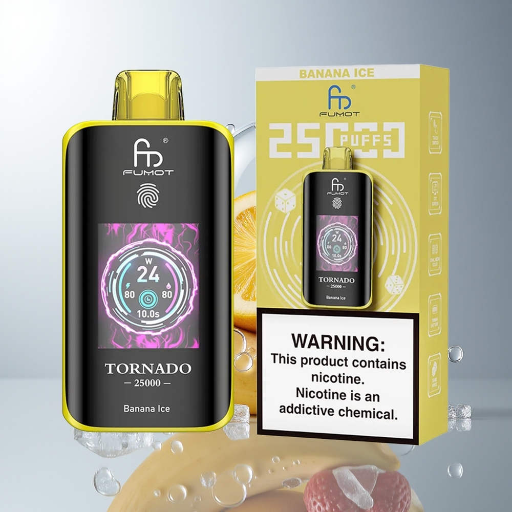 Fumot Tornado 25000 Puffs 20ml Bananowy Lód