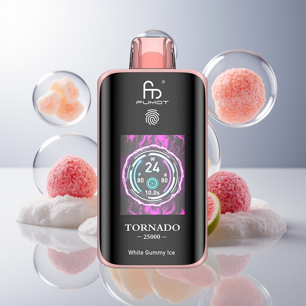 Fumot Tornado 25000 Puffs 20ml Biały Gummy Ice