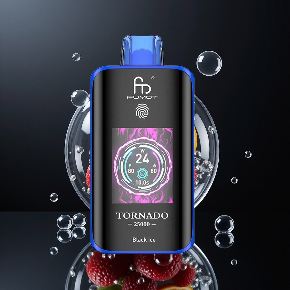 Fumot Tornado 25000 Puffs 20ml Czarny Lód