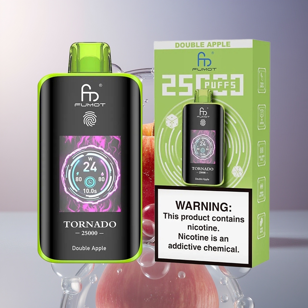 Fumot Tornado 25000 Puffs 20ml Podwójne Jabłko Bateria 700mAh